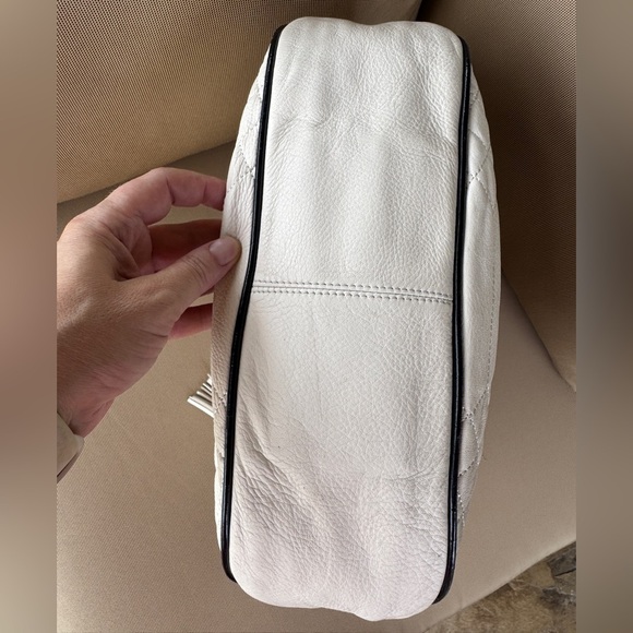 Brahmin Kathleen Crème Florentine LG Quilted Leather Slouchy Hobo/Tote - Picture 7 of 16